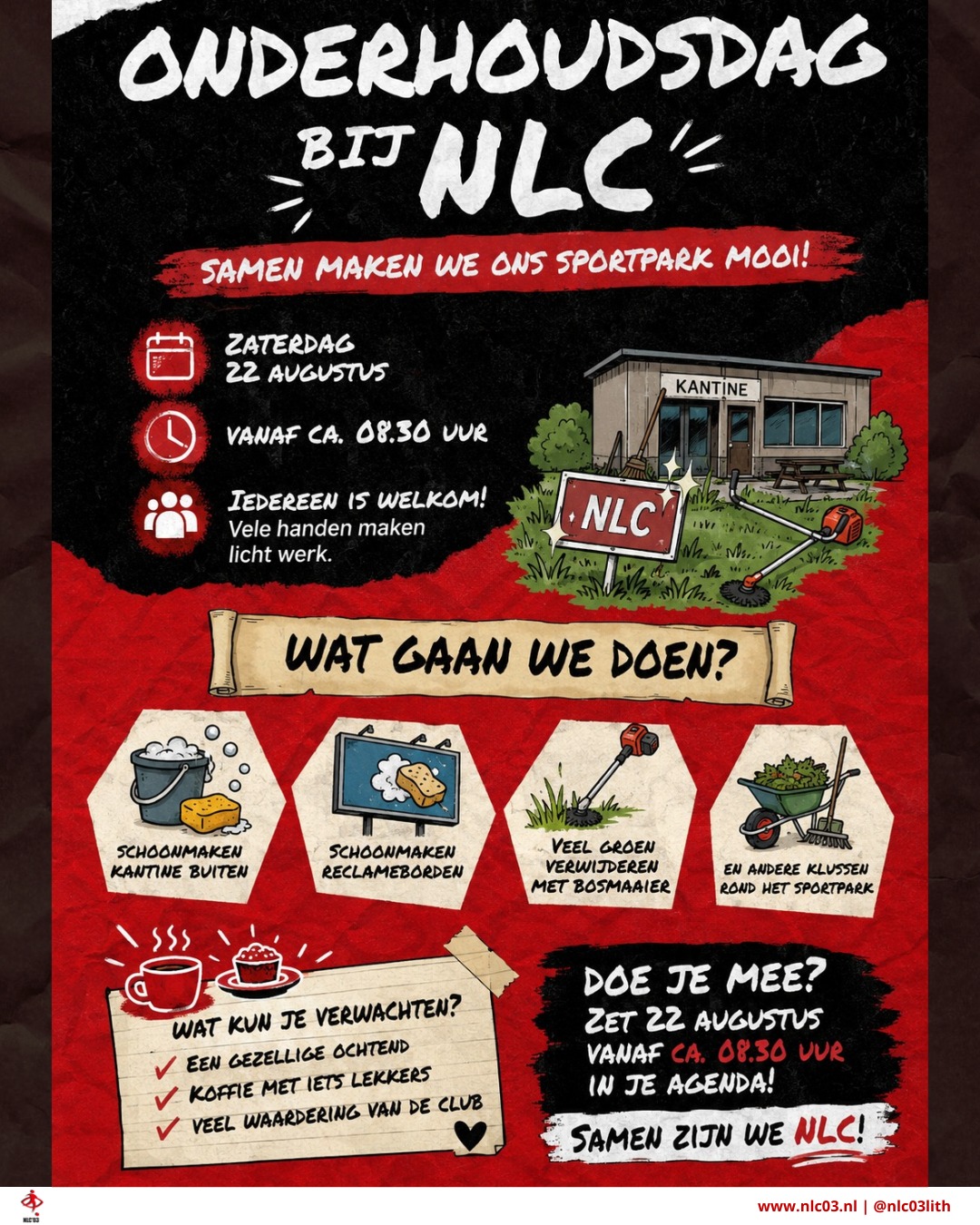 Beeld bij Instagrambericht van NLC’03 van 7 augustus 2026